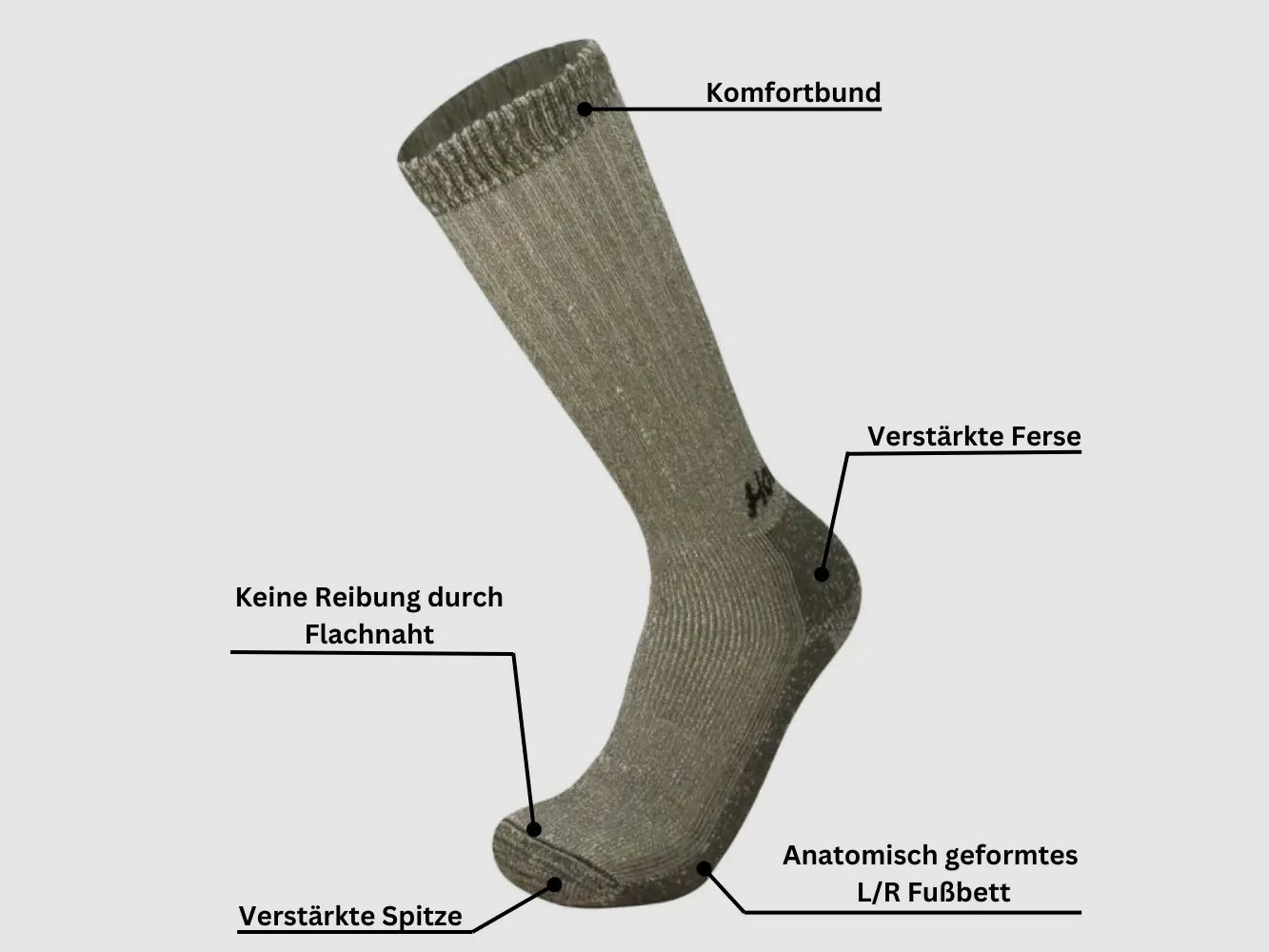 Horrido hunting sock