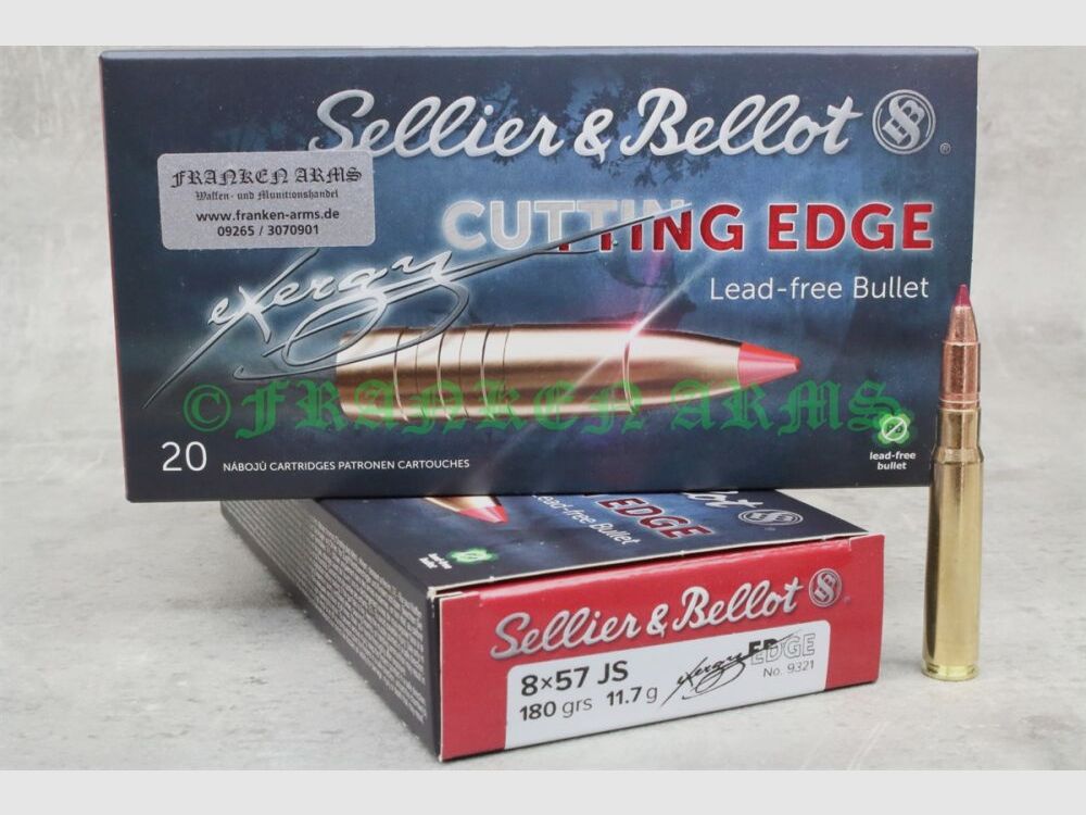 Sellier&Bellot 8x57IS eXergy EDGE 180gr. 11,7g 20 Stück Staffelpreise