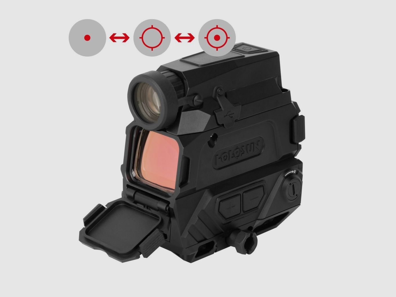 Holosun Nachtsichtzielgerät, Modell DRS-NV mit rotem Wechselabsehen: 2MOA Dot & 65MOA Circledot, Bild 1 von 12