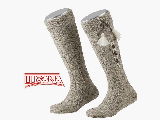 Chaussettes montantes pour enfants Lusana en mélange naturel