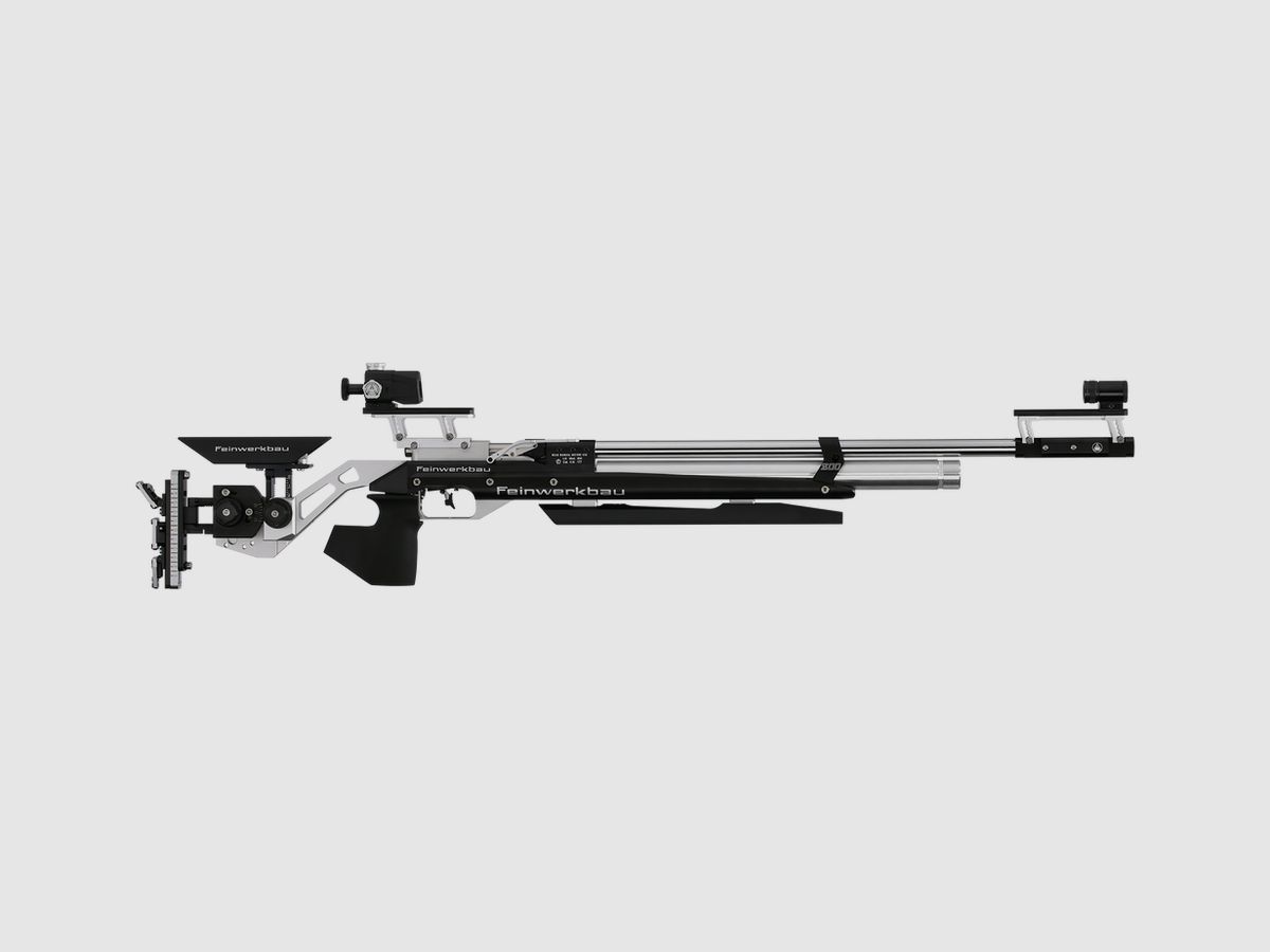 Rifle de aire comprimido Feinwerkbau 800 Alu apoyado
