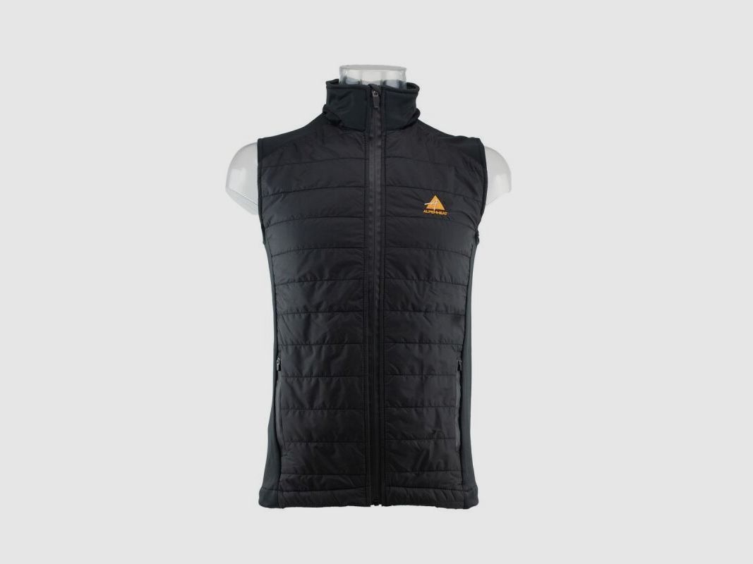 Alpenheat Beheizte Steppweste Schwarz