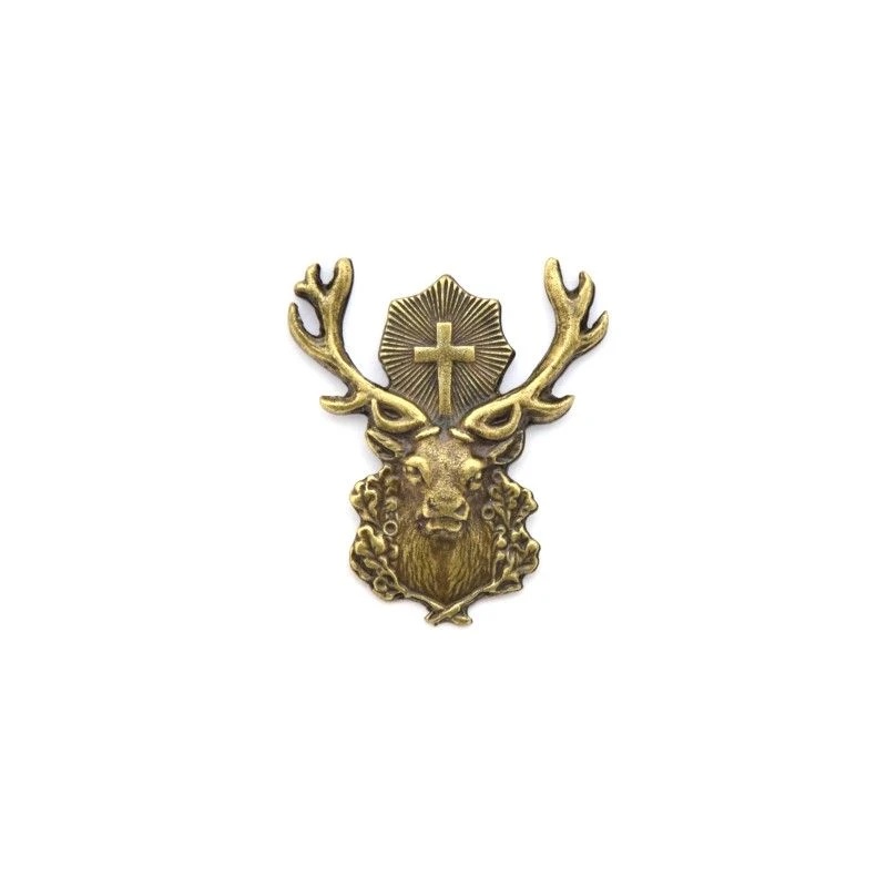 Jagdhut-Anstecker – Hirsch des heiligen Hubertus