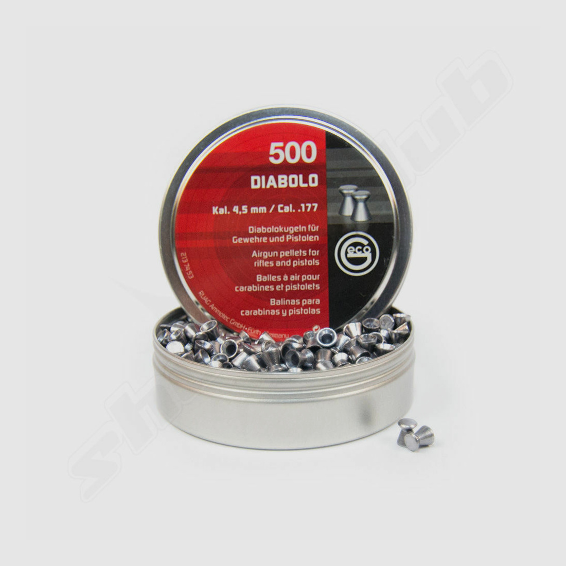 shoot-club GmbH Set: Bullet Trap + 120 Target Sheets + RWS Geco