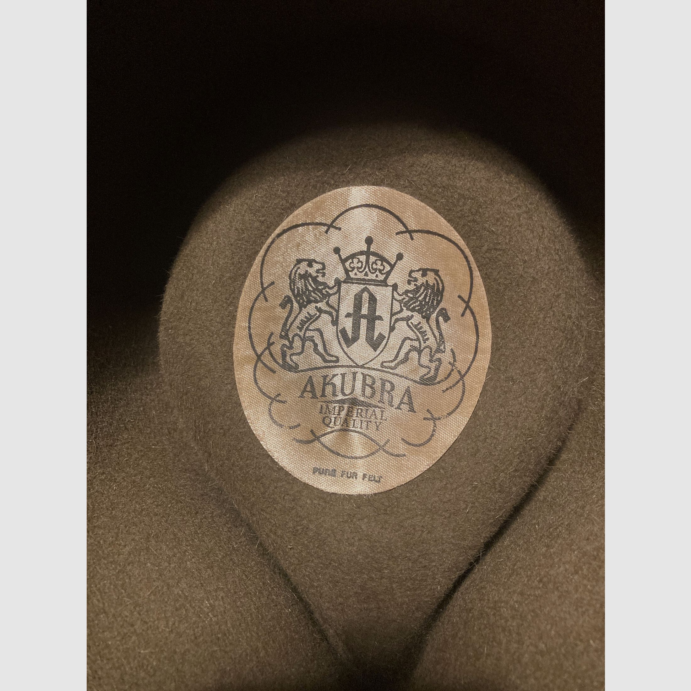 Filzhut der Marke Akubra aus Australien, neuwertig