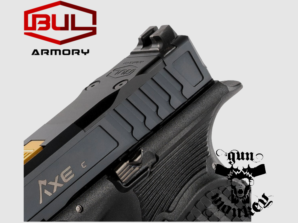 Pistolet Bul Armory AXE C TOMAHAWK cal. 9X19 canon TIN, couleur NOIR – Optics Ready, image 3 sur 4