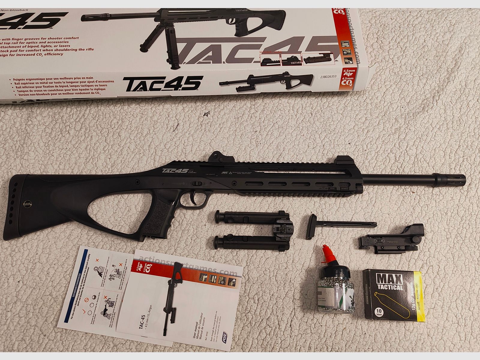 ASG TAC 45 Co2 Geweer gebruikt