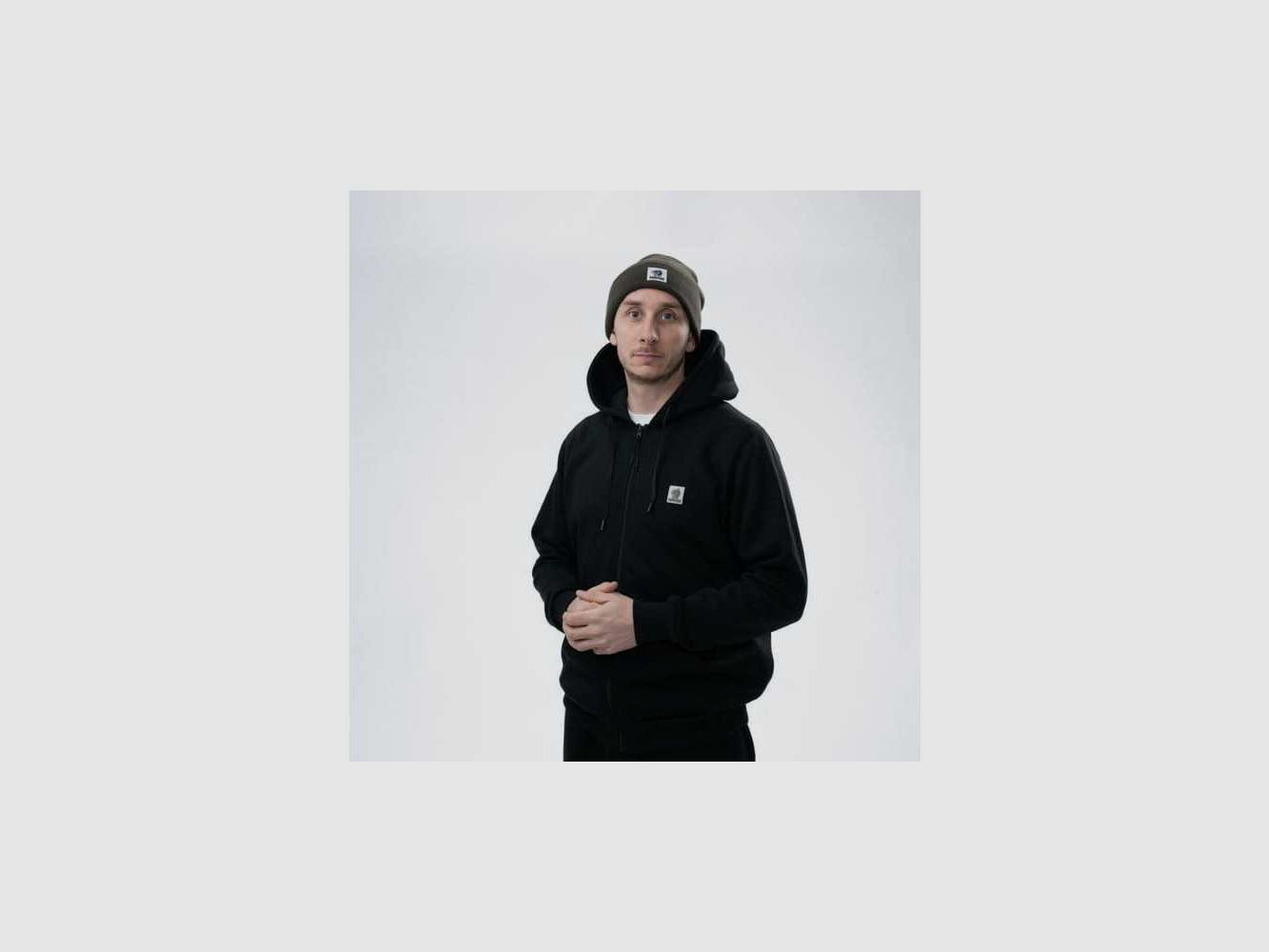 Nash Make It Happen Badge Zipped Hoodie Schwarz M, Bild 1 von 2