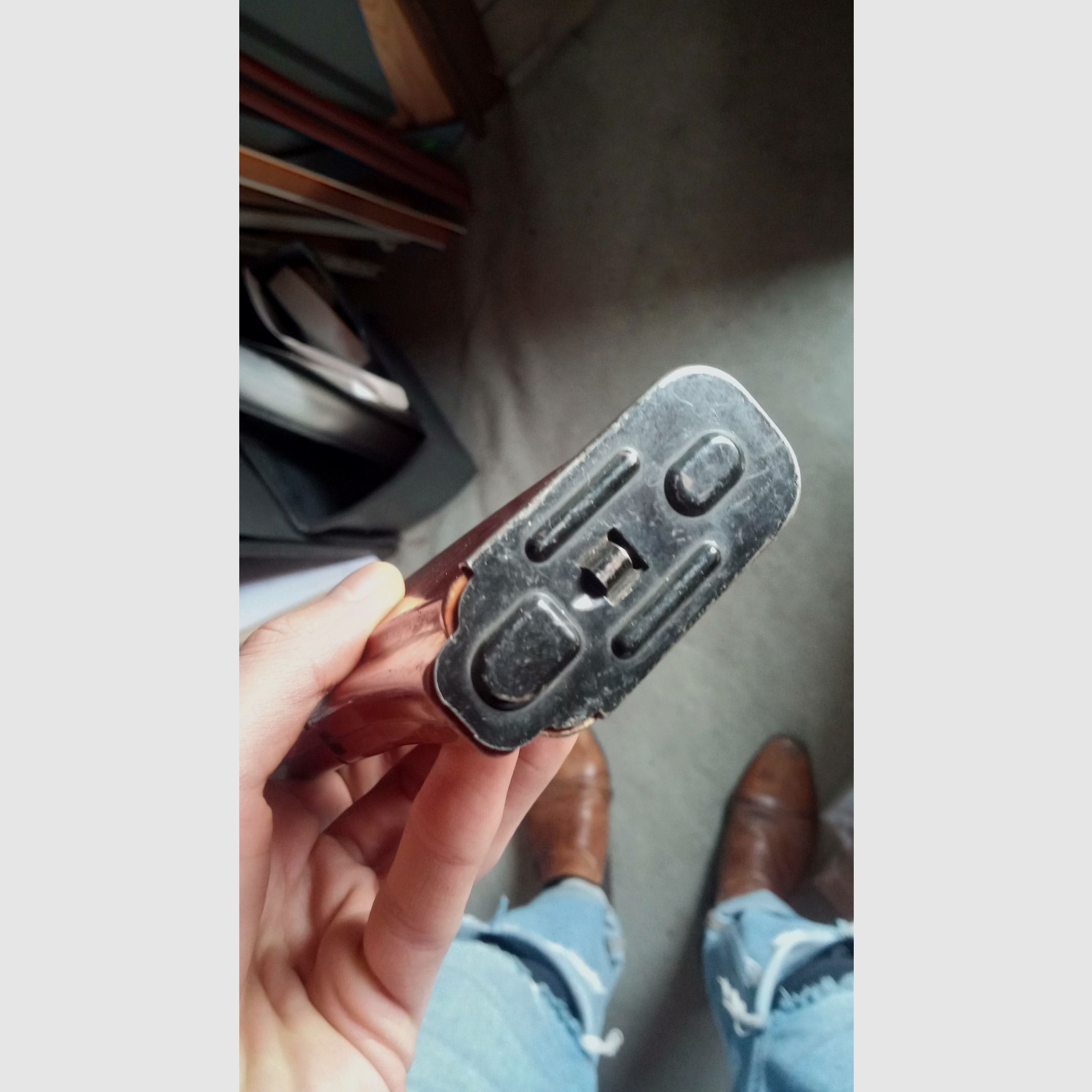 ost-deutsches MPi-74 / AK74 Deko Magazin aus AG4 Glasfaser Bakelit (unbrauchbar/deaktiviert)   // DDR NVA / Yunker