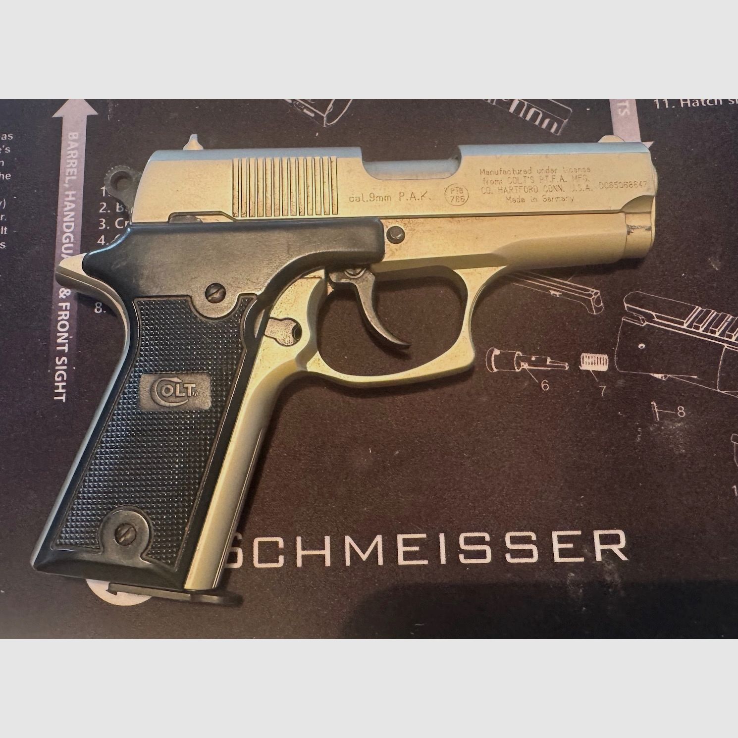 SSW Colt Double Eagle Compact Pistol Stainless 9mm P.A.K.