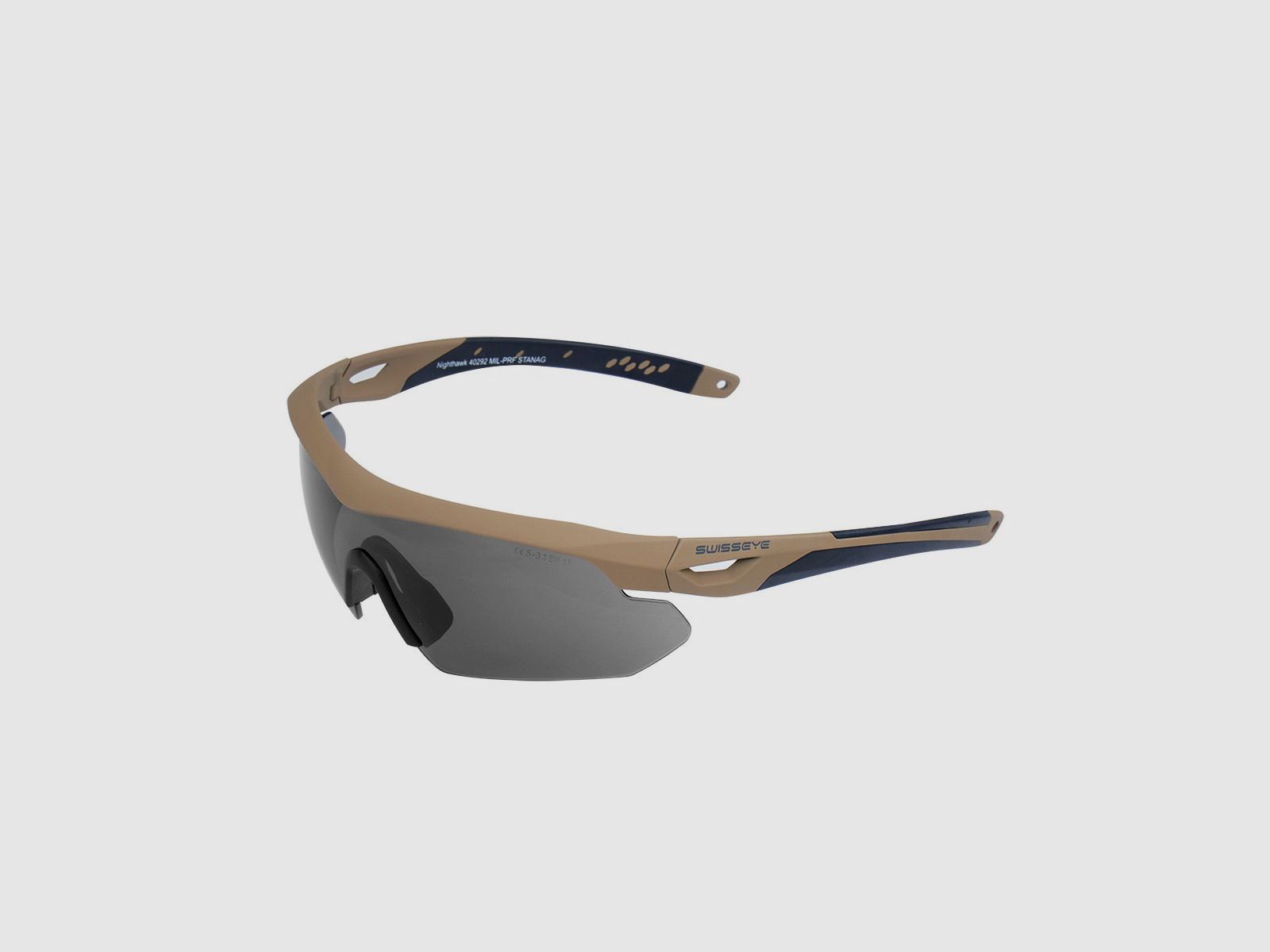Swiss Eye - Okulary balistyczne Nighthawk z zestawem wizjerów - Coyote - 40292, zdjęcie 2 z 6