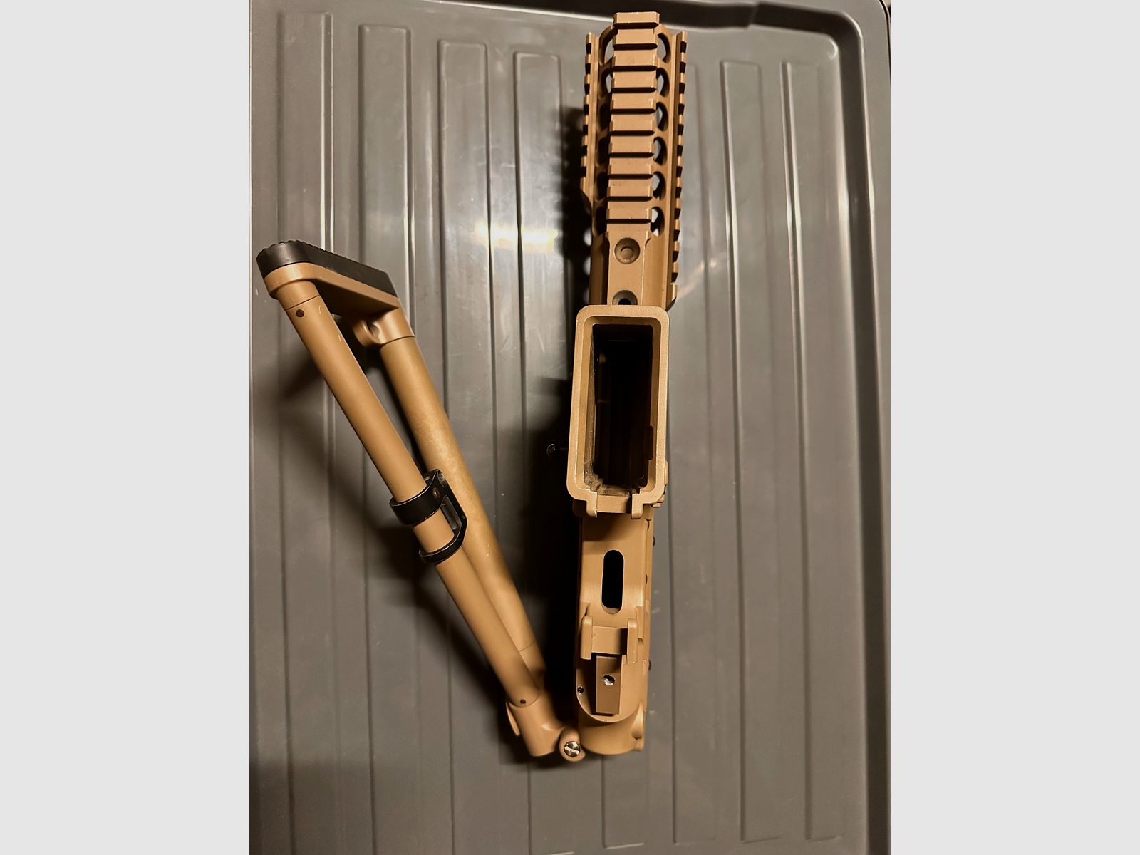 Softair GBB housing metal beige