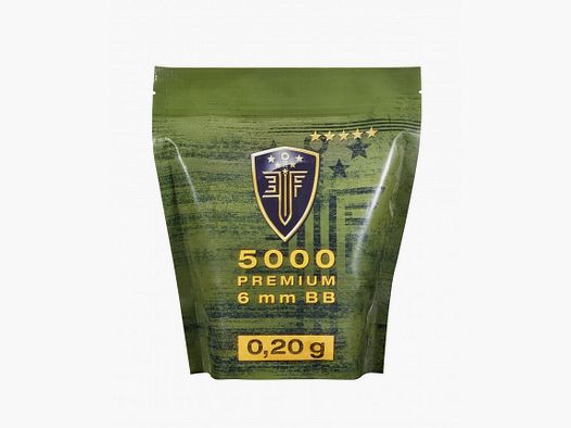 BBS 6MM ELITE FORCE WHITE 0.20G BAG X5000
