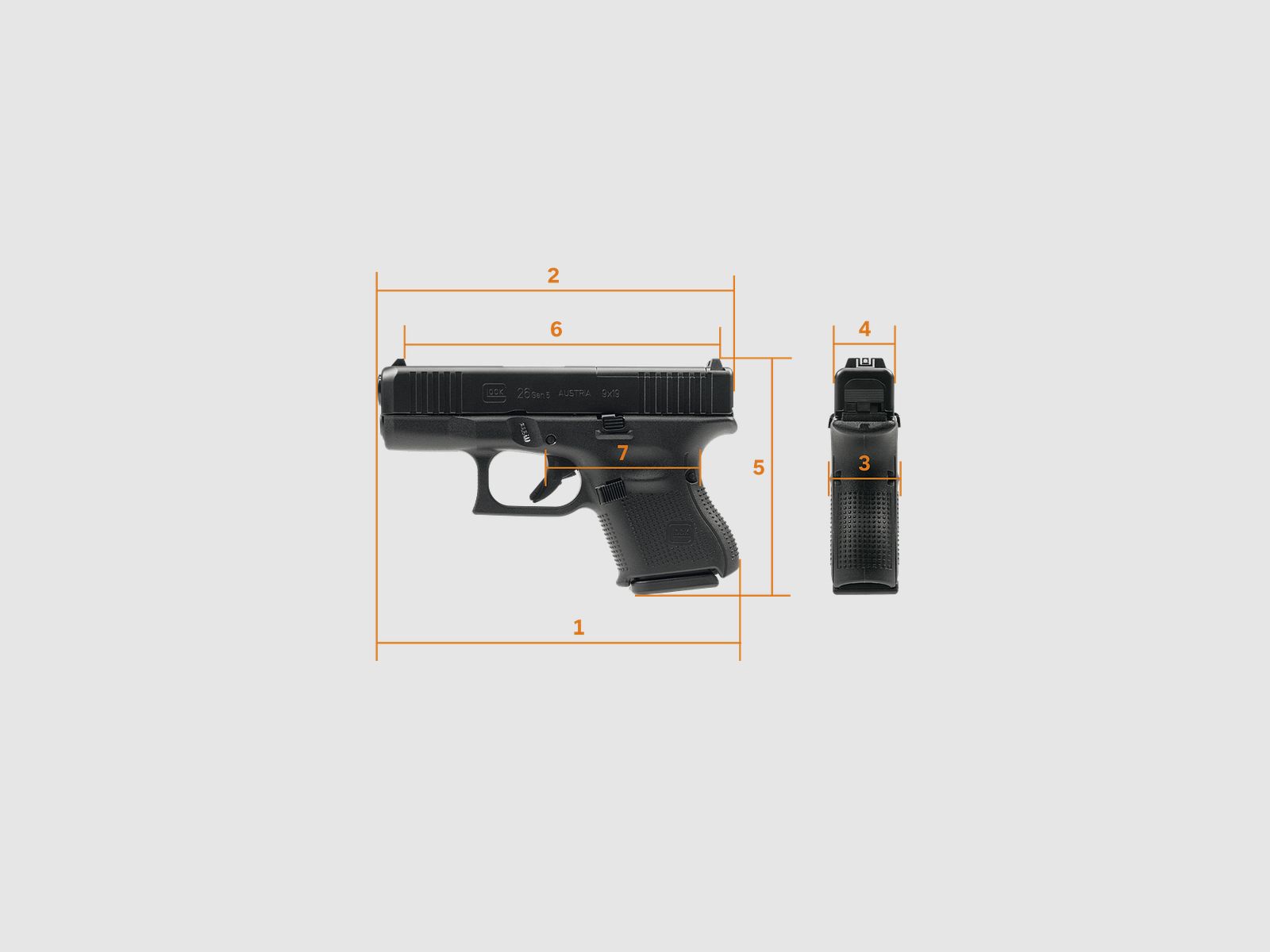 GLOCK 26 GEN 5 FS MOS 9x19, Bild 5 von 5