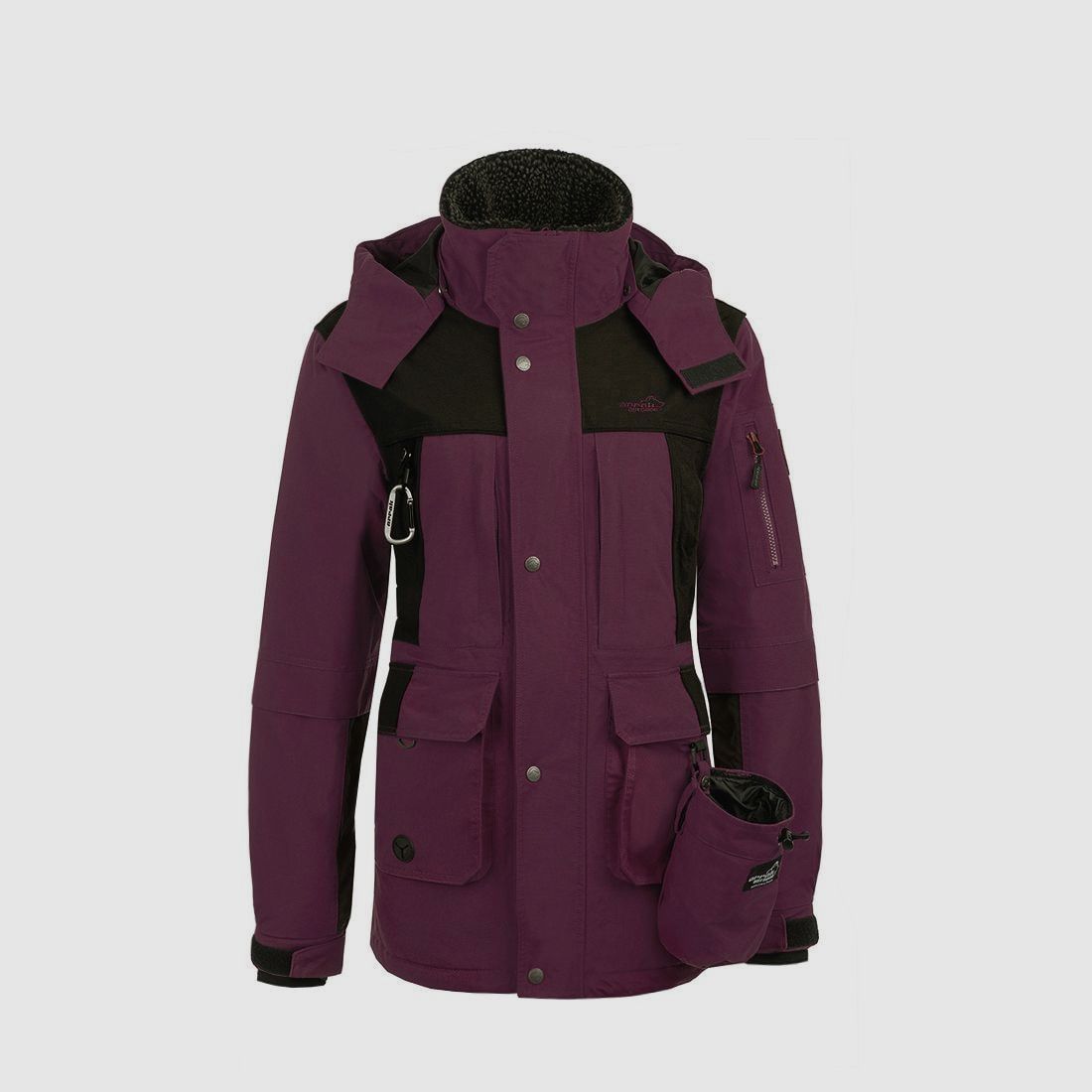 Arrak Outdoor Original Jacket Femme Bourgogne/Noir 4XL