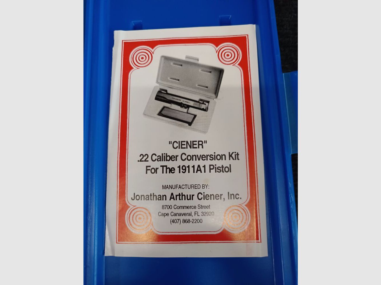 Ciener Joanthan Arthur Wechselsystem .22LR Neu 1911 System .22 Wechselsystem