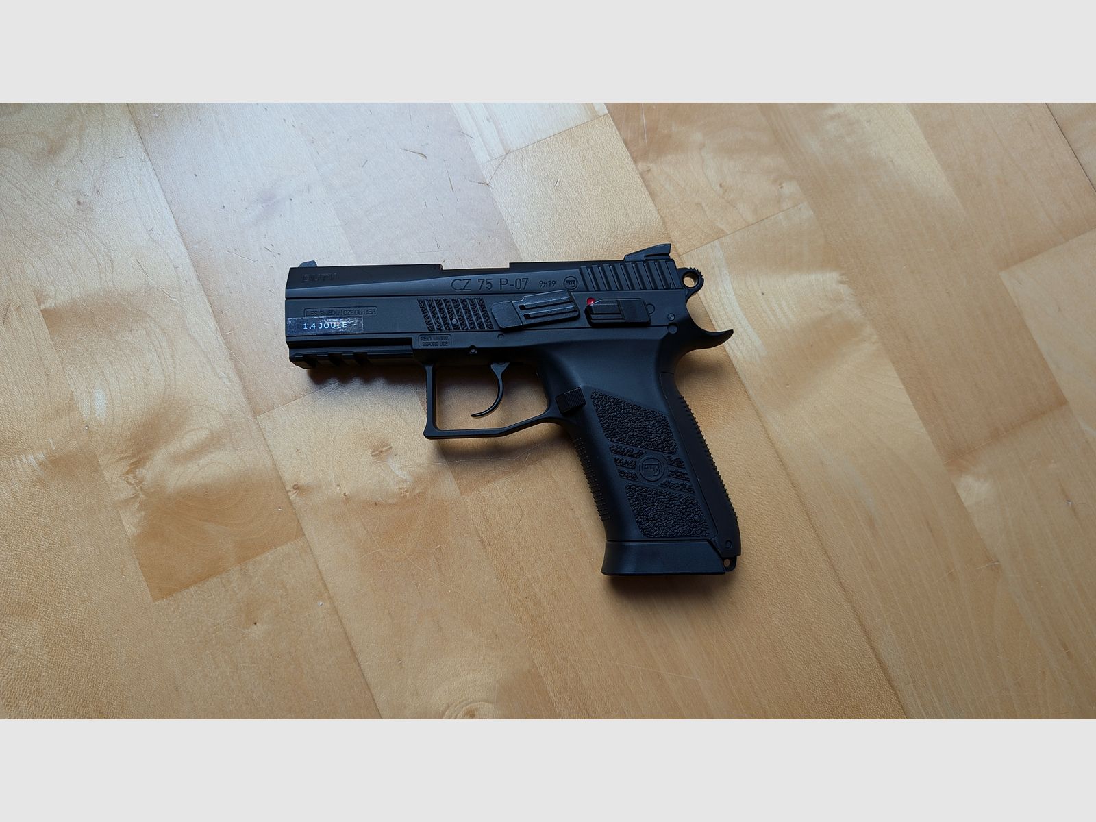 Airsoft Softair ASG CZ 75 P-07 Duty m. Metallschlitten CO2 Blowback 6mm BB 