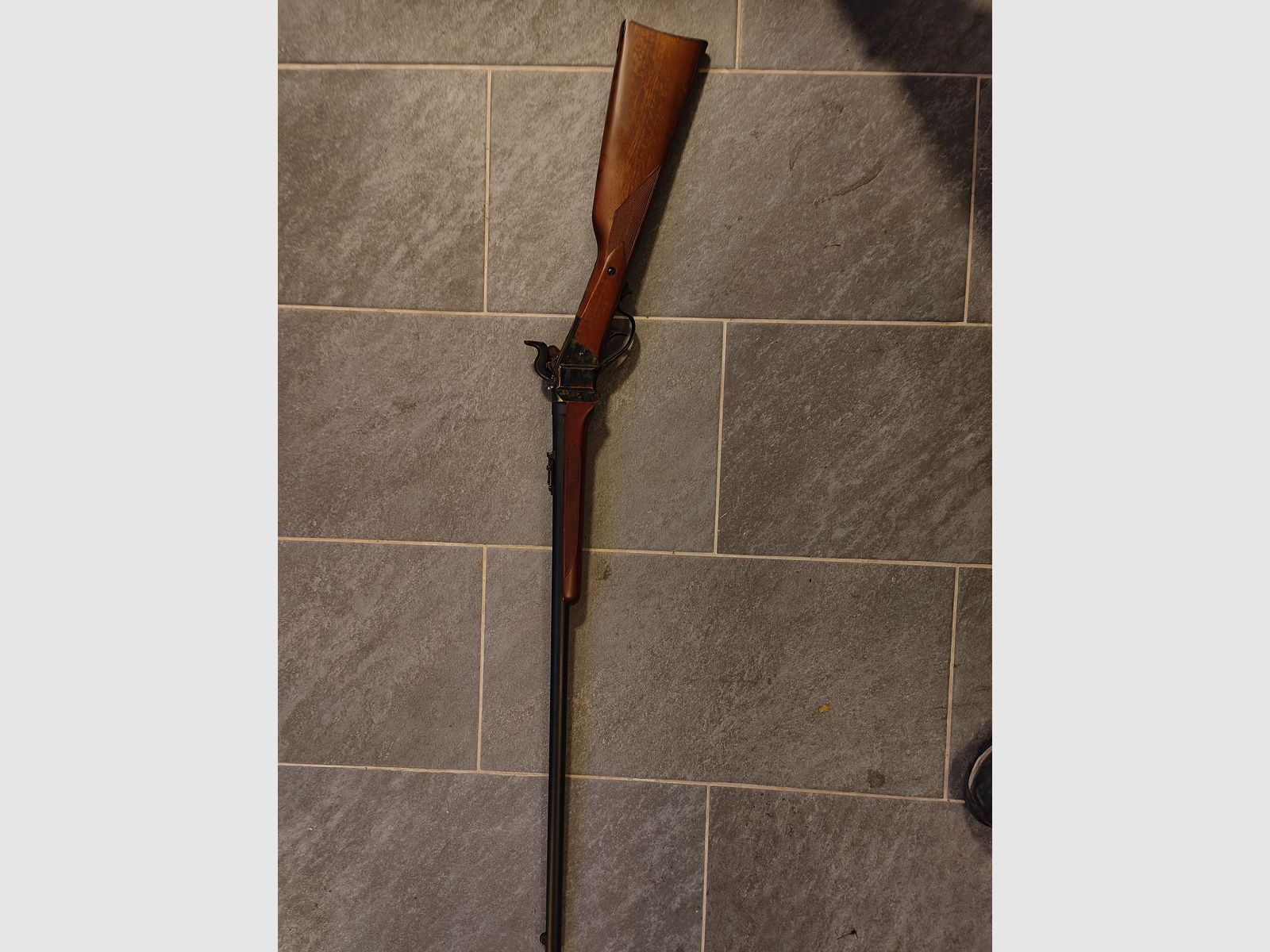 Perkussionsgewehr Kal.45/70 Perk. Länge: ca. 118cm Lauflänge: ca. 74,5cm,