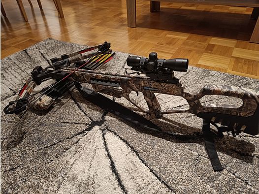 Man Kung Compound Armbrust Fighter XB86 185lbs, 370fps + TASCHE & ZUBEHÖR 