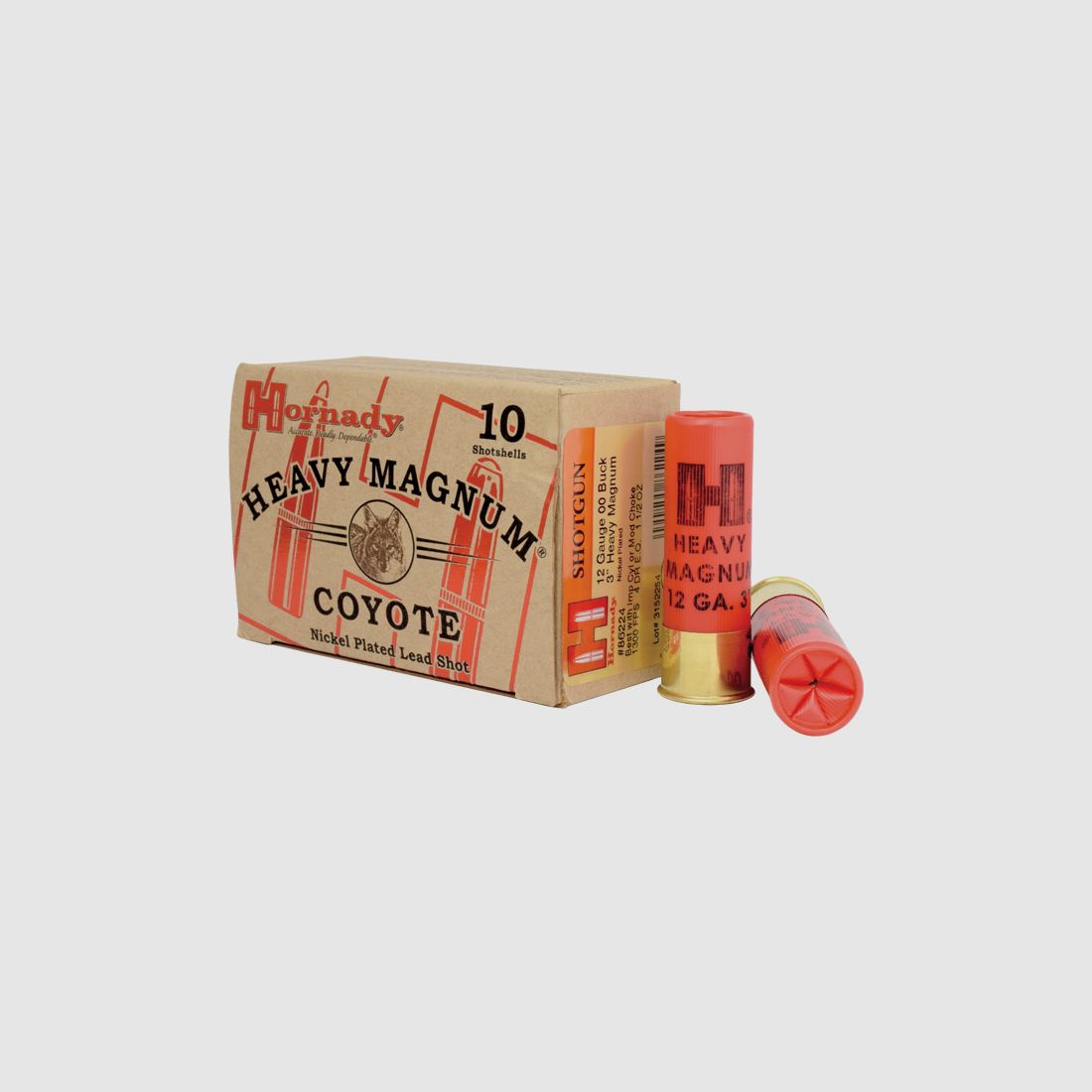 Hornady Heavy Magnum Coyote Shotshell 12/76 00 Nickel 3", afbeelding 2 van 2
