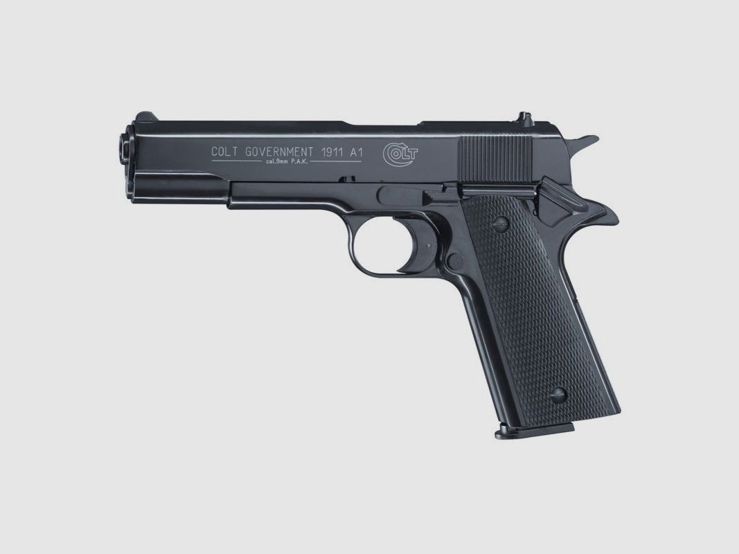 Colt Goverment 1911 Signalpistole brüniert 9mm PAK, Bild 2 von 4