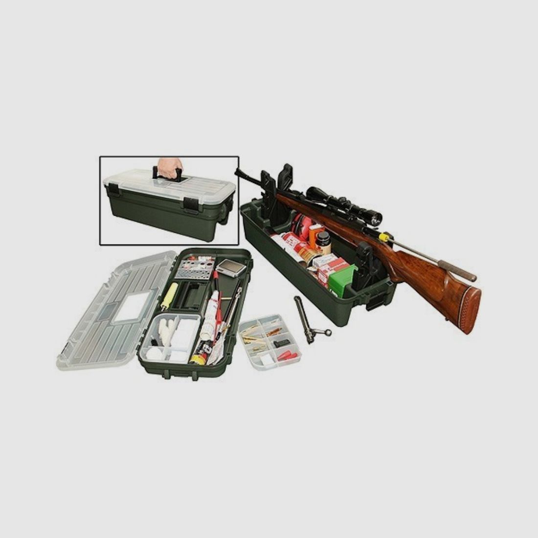 MTM Shooting RangeBox für die Waffenpflege RBMC-11 forest green