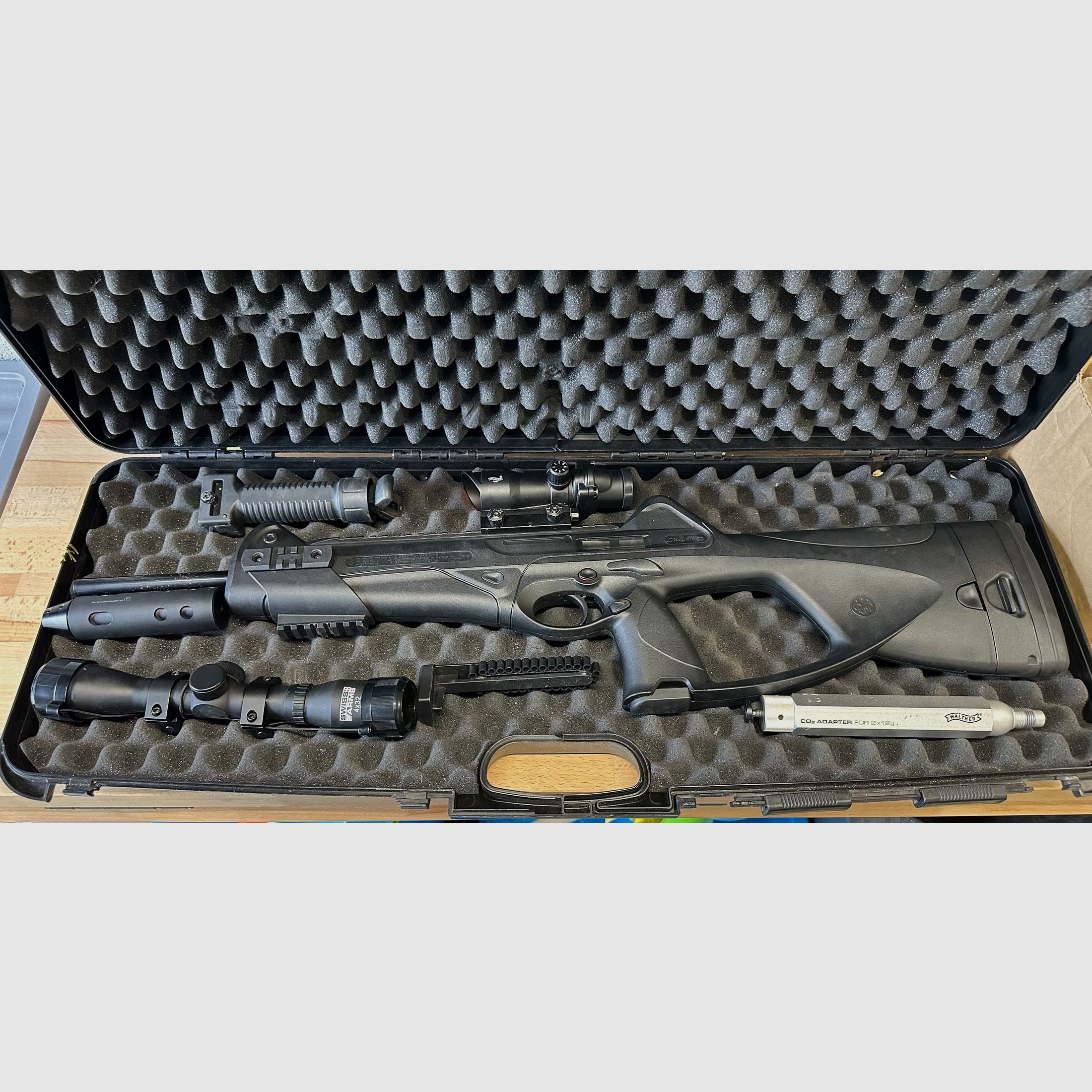 Beretta CX4 Storm CO2 4,5mm Komplettset + ZF + Red Dot + Koffer