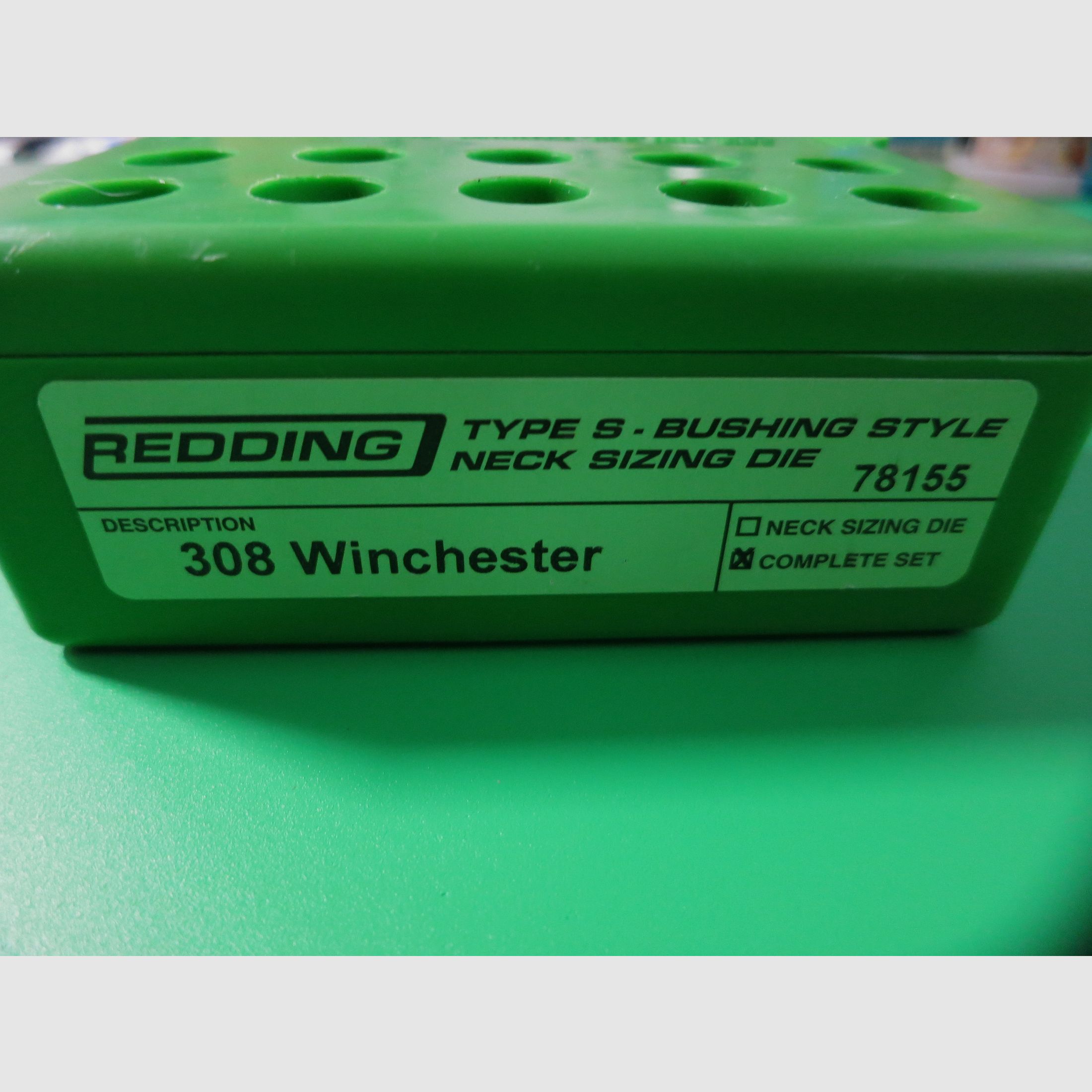 Redding Type-S  Bushing Steyle Neck Sizing Die Set 308 WIN- Art. 78155