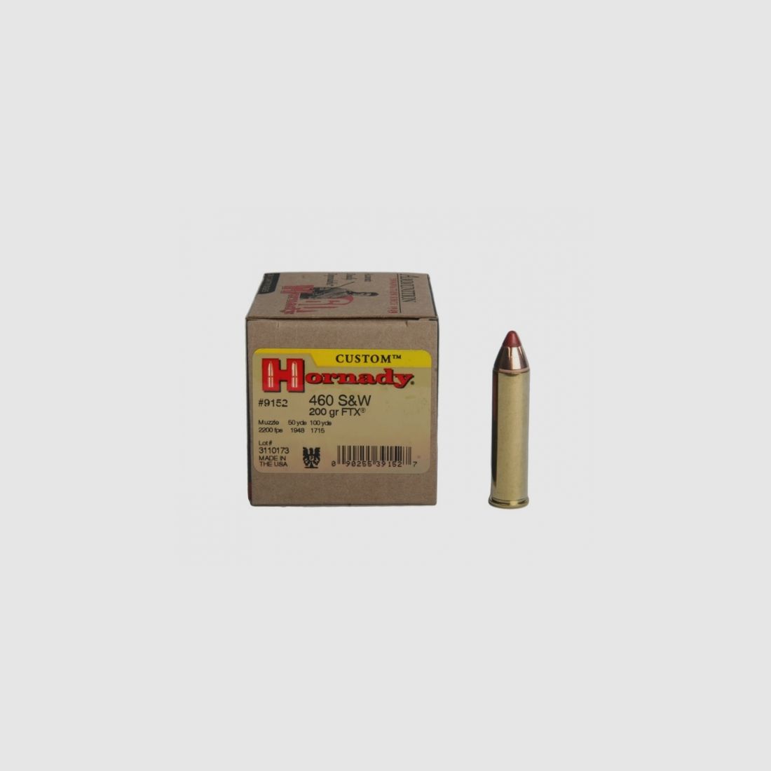 HORNADY 460 S&W 200GR FTX 20 STK