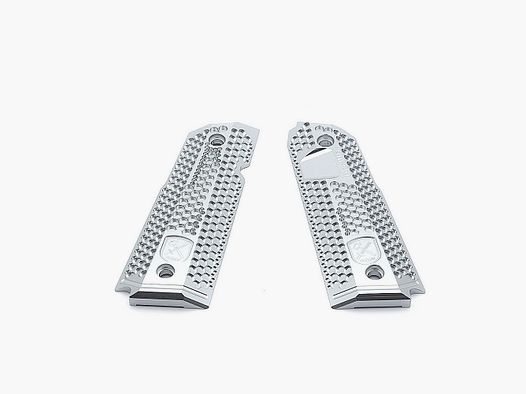 Puños M-Arms Monarch 2 para 1911 – Largos, Color: Plata