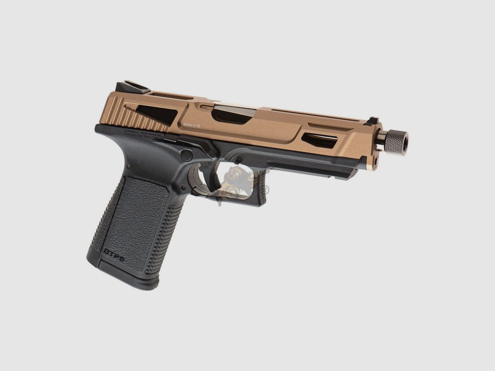 GTP9 MS CNC Scivolo in Metallo Gas Blow Back Nero/Deserto Airsoft Libero da 18 - GBB - F | G&G, immagine 1 di 7