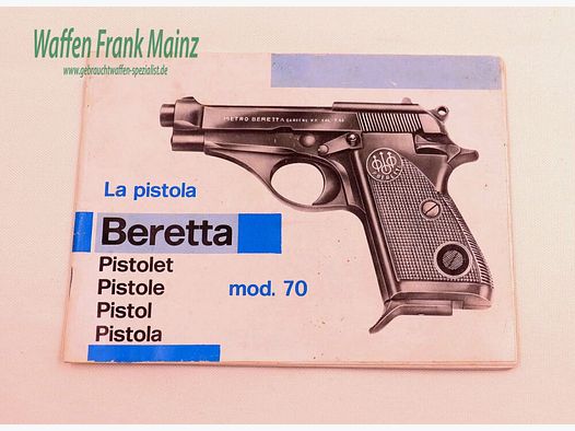 Beretta - Gardone/Italien Bedienungsanleitung Mod. 70