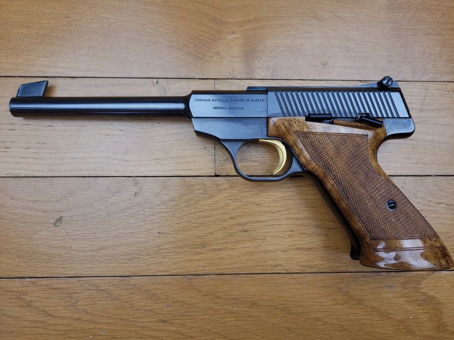 Sehr schöner Herstal « Challenger » Sportpistole – .22 LR – 10 Schuss – Browning-Patent – Ausgezeichneter Zustand, Bild 6 von 13