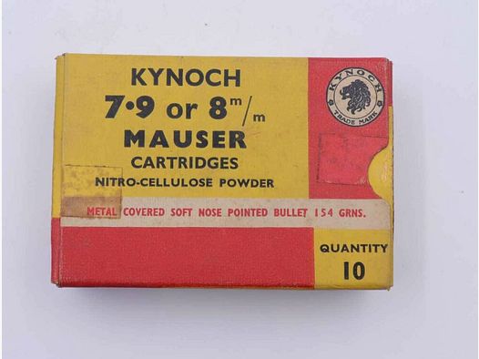 Kynoch, Angleterre cartouches de fusil 8x57JS/8mmMauser