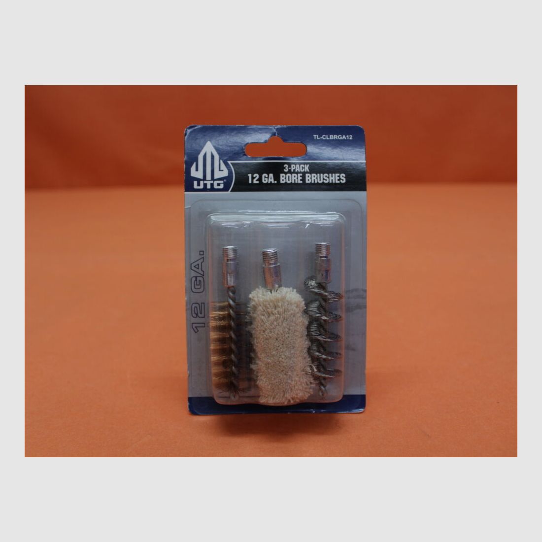 UTG - Leapers UTG Bore Brushes 12 GA (TL-CLBRGA12) Gew. 5/16-27 3erSet: Katoenen wisser/ Bronsborstel/ Nylonborstel