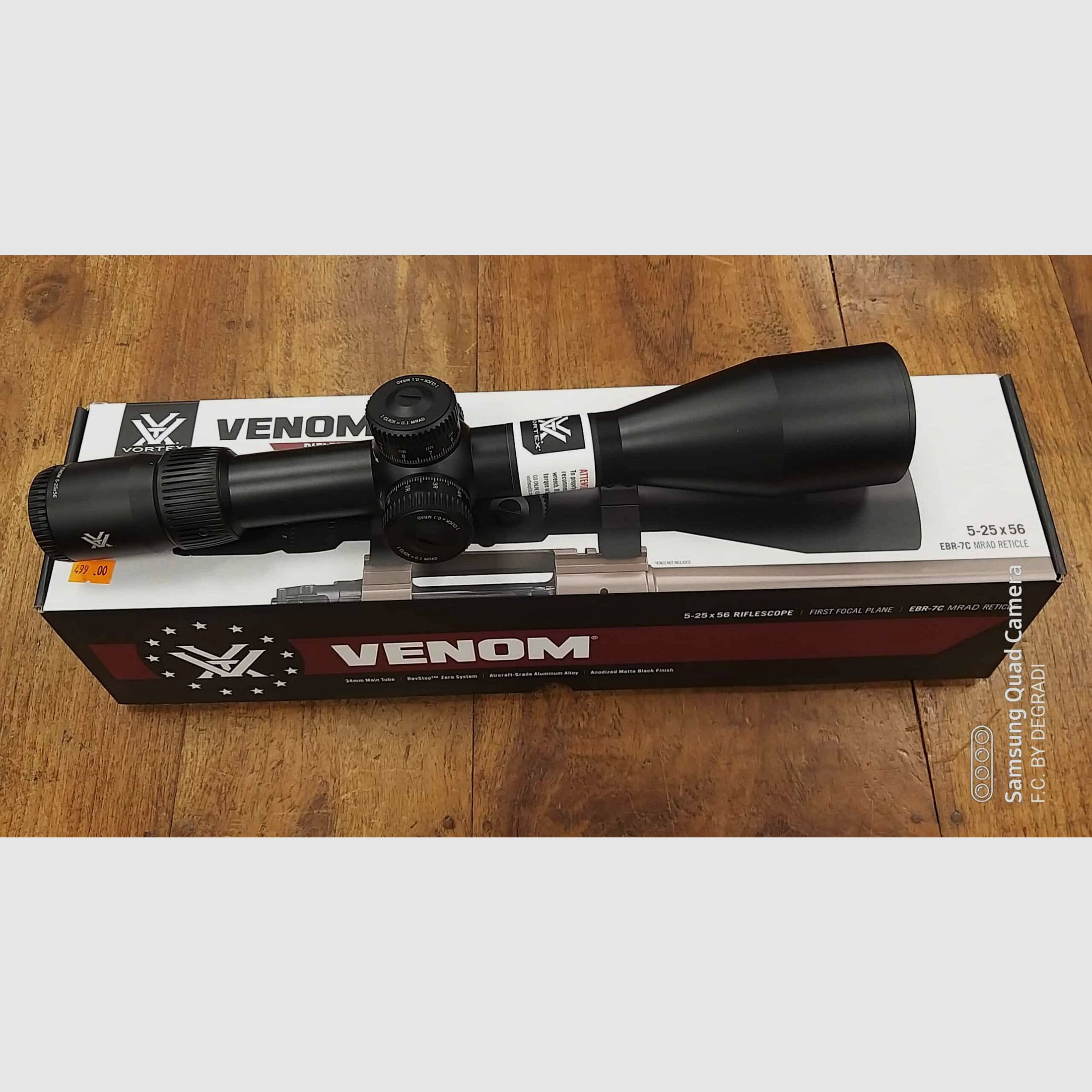VORTEX VENOM 5-25 x 56 MRAD RETICLE, immagine 2 di 5
