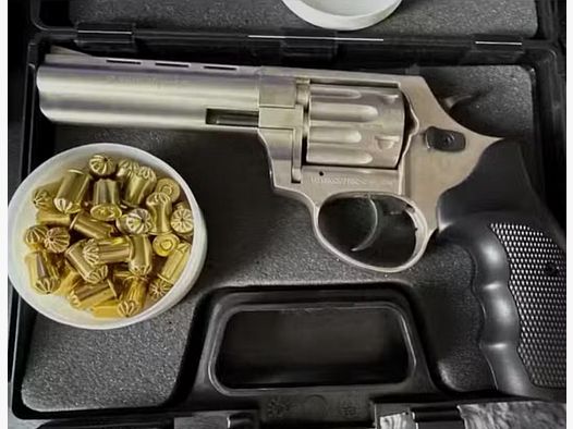 Ekol Viper 4,5“ Nickel + 50Schuss P.A.K // Schreckschuss