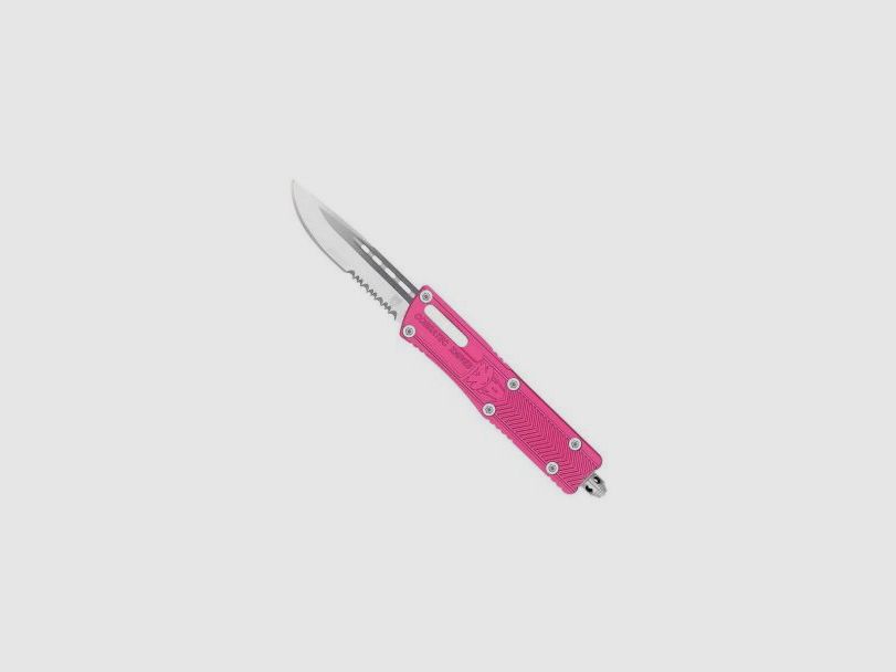 CobraTec Small Sidewinder Rosa Cuchillo Automático Serrado OTF, imagen 1 de 10