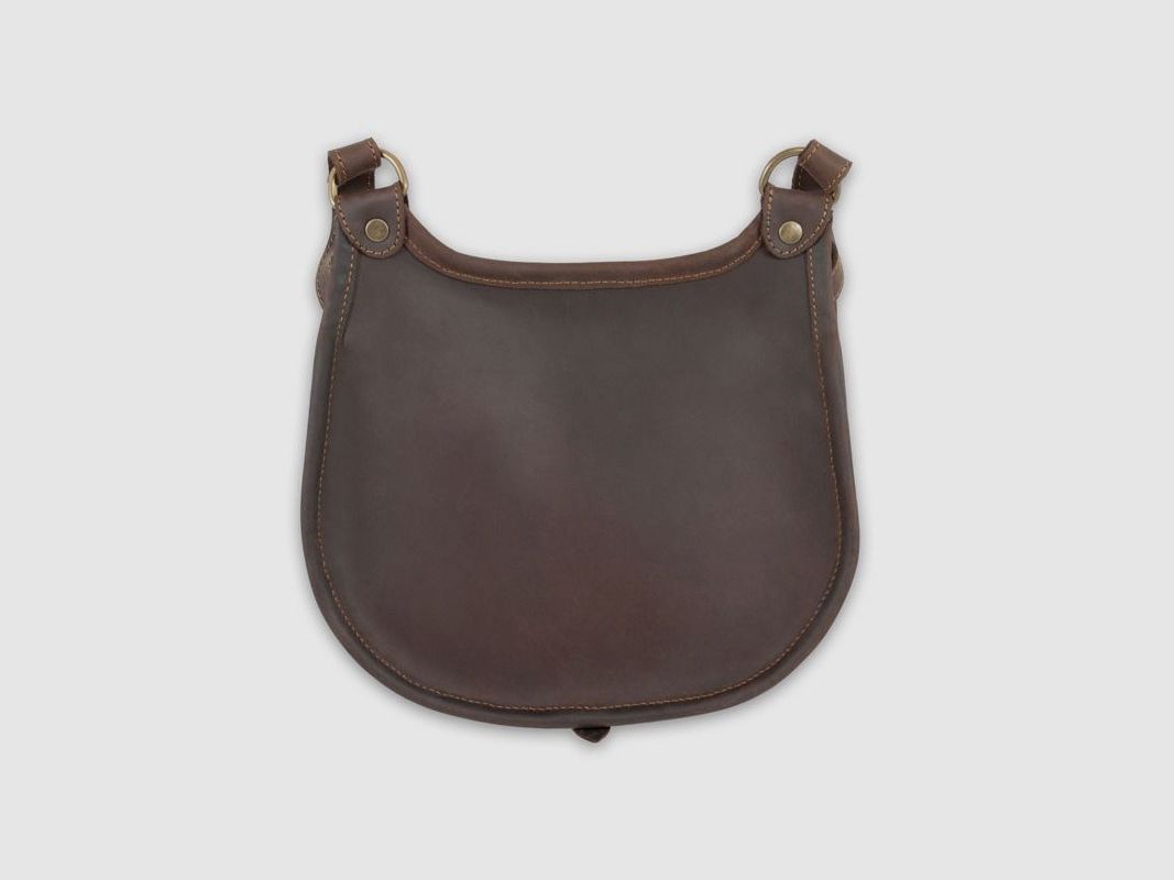 Hochwertige Pull-Up-Leder-Jagdtasche in Dunkelbraun, Bild 7 von 7