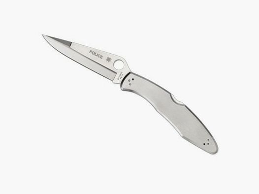 Spyderco Police Knife Stainless Steel Plain