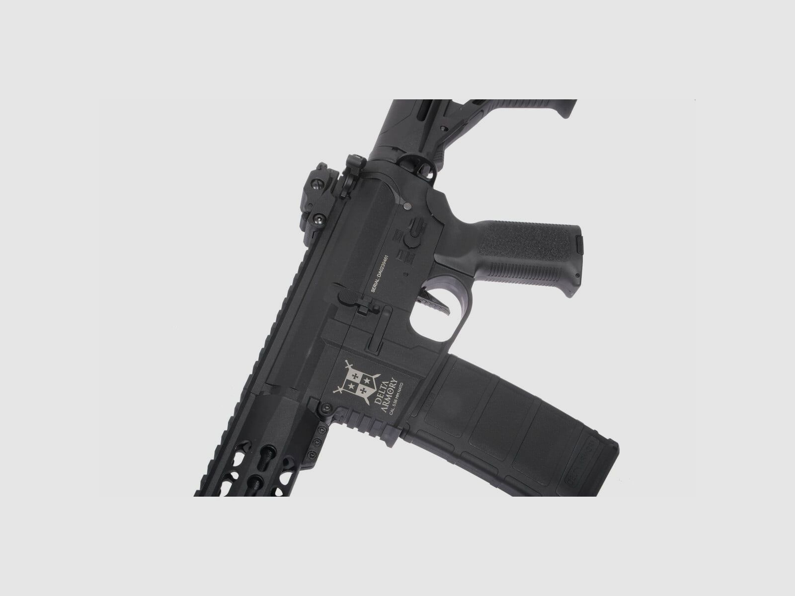 AR15 KeyMod 10 Calowe CHARLIE EAGLE ETU Czarny S-AEG Karabin Airsoft Wolny od 18 Lat | Delta Armory