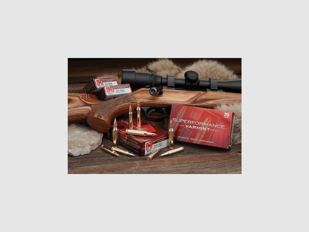 HORNADY 222 REM 50GR V-MAX SUPERFORMANCE VARMINT, zdjęcie 2 z 4