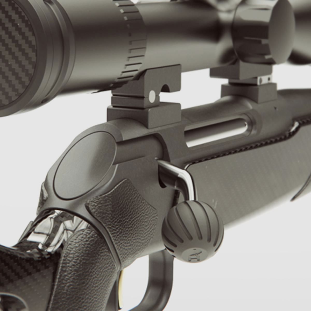 HUNTTECH kula uchwytowa z gumy, czarna