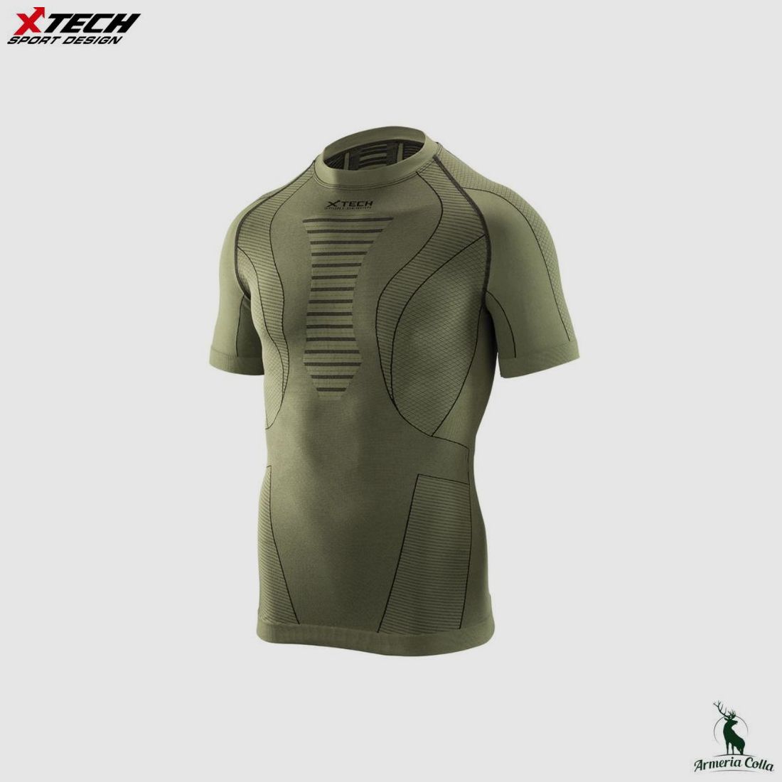 Xtech Maglia Spider 08 Militaire Couleur Verte
