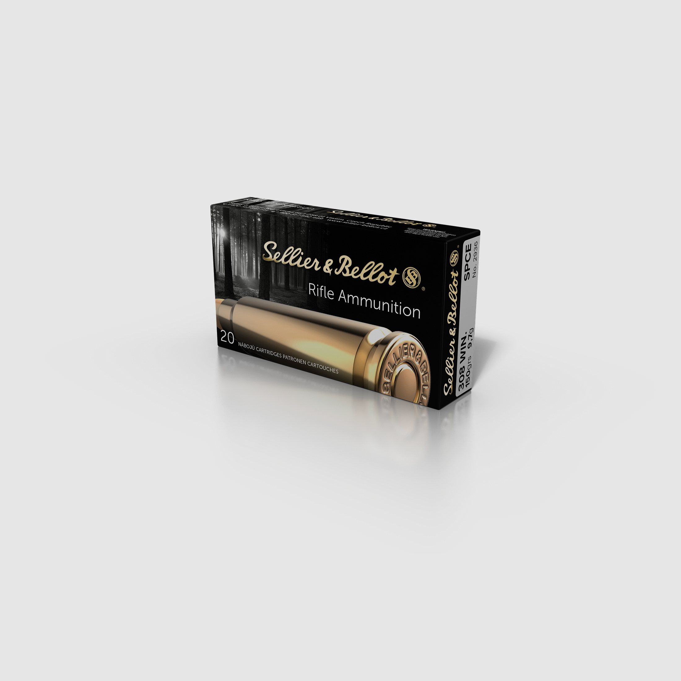 Sellier & Bellot Rifle Ammunition .308 Win. 9.7g Soft Point Cutting Edge, image 1 of 2