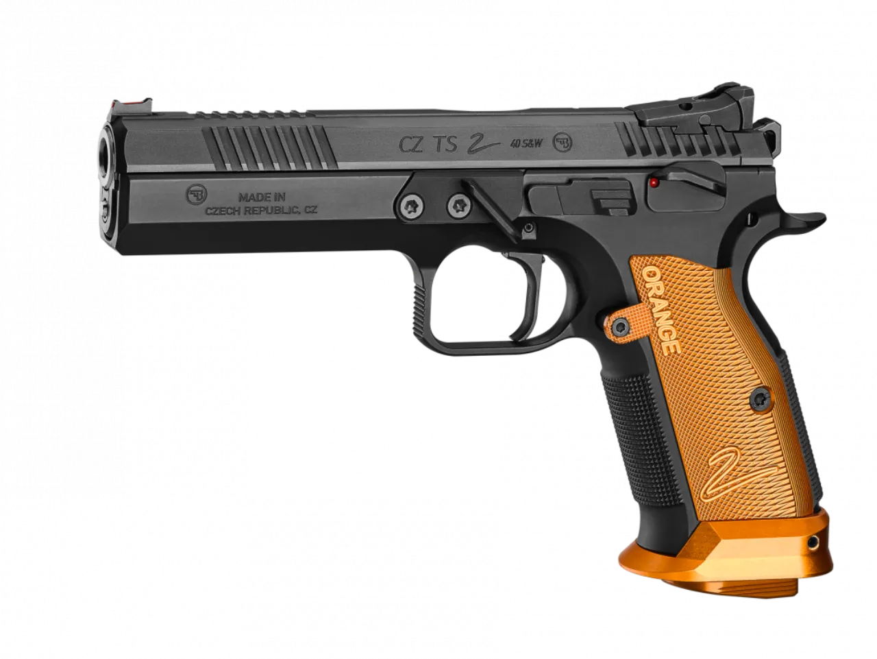 Pistolet CZ TS 2 Orange 9mm Para 20-Cartouches – Modèle Maître pour IPSC Standard, image 2 sur 3