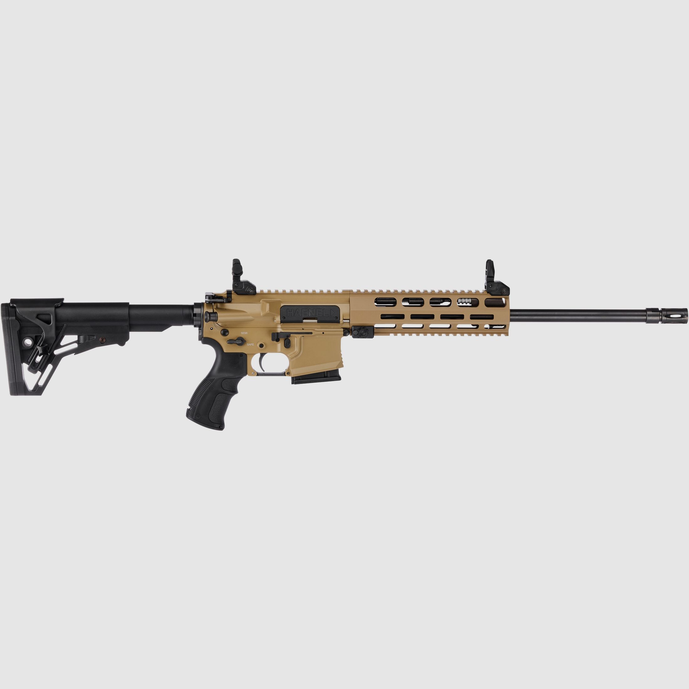 Haenel CR 223 M-LOK Handguard barrel length 368 mm | Direct trigger (2,800-4,000 g) | Short handguard | Sand color | Not sportingly approved, cal. .223 Rem., image 1 of 2