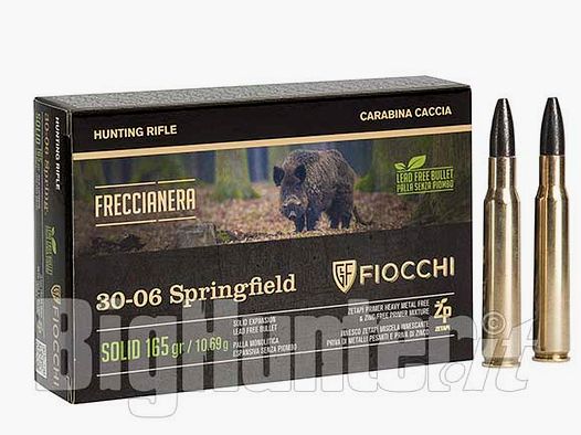 CAL. 30-06 FIOCCHI FRECCIA NERA 165 GRANI confezione 20 Pz.