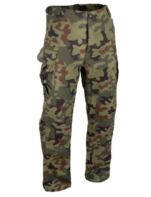 Pantalones militares SFU CAMO Military Gear PL woodland WZ93 Rip-Stop, liquidación