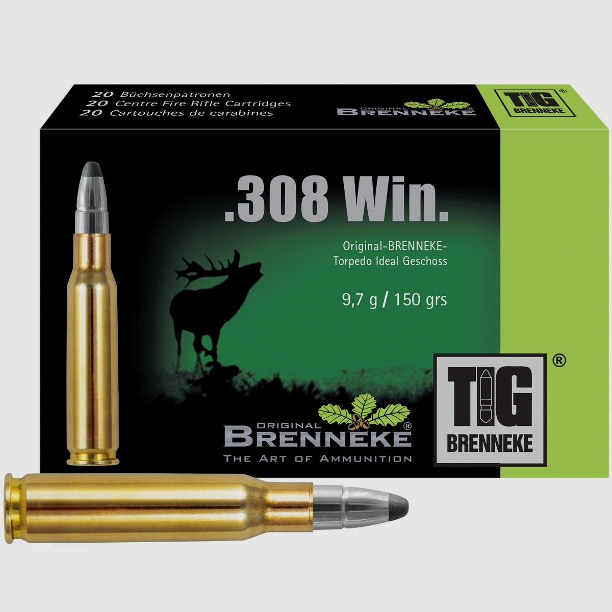 Brenneke .308 Win. TIG 9,7g/150grs. – 20 Stk.